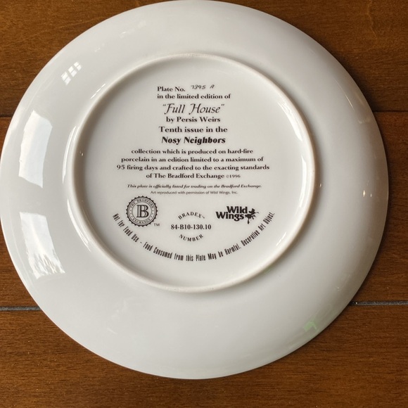 Bradford Exchange Cat Lovers "Full House" Collector's 8 Inch Plate - Picture 4 of 4